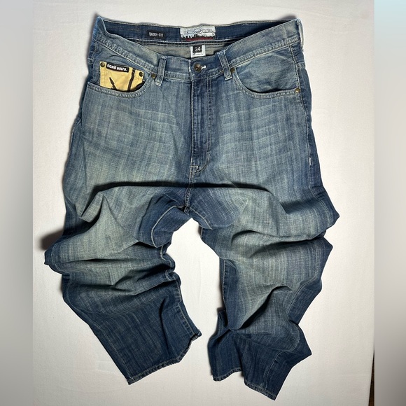 Y2K Ecko Unltd Graphic Track Jacket & Baggy Jeans Set Mens 34 Streetwear Hip Hop - Picture 8 of 15